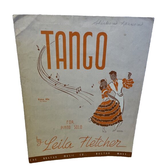 Tango Piano Solo Sheet Music Leila Fletcher 1946 The Boston Music Co. - Picture 1 of 8